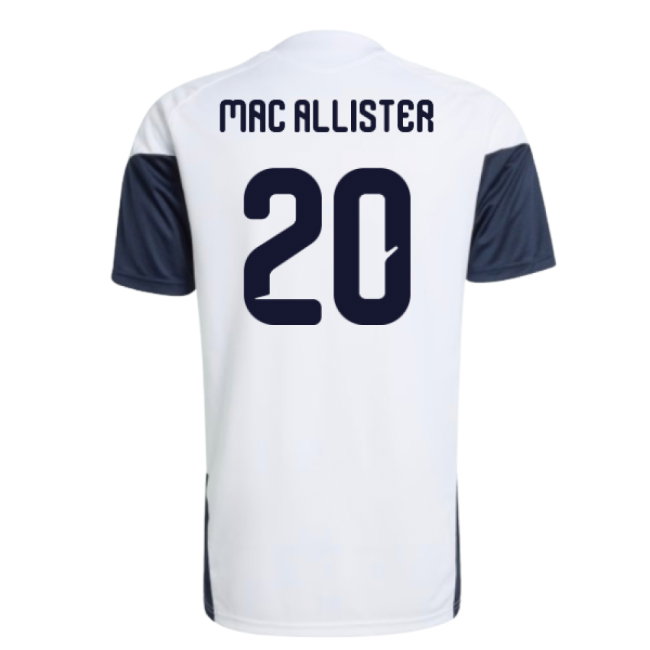 2026-2027 Argentina Training Jersey (White) (Mac Allister 20)