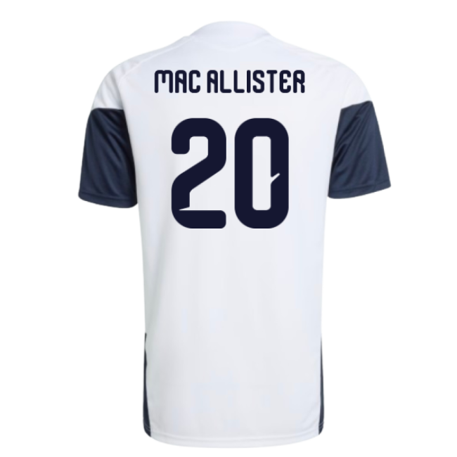 2026-2027 Argentina Training Jersey (White) (Mac Allister 20)