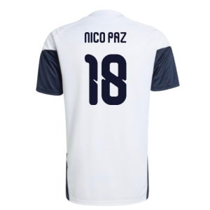 2026-2027 Argentina Training Jersey (White) (Nico Paz 18)