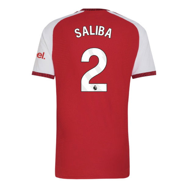 2026-2027 Arsenal Authentic Home Shirt (Saliba 2)