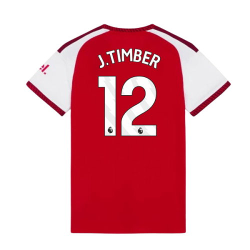 2026-2027 Arsenal Authentic Home Shirt (Womens) (J.Timber 12)