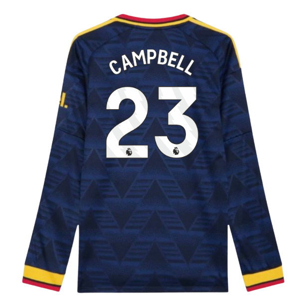 2026-2027 Arsenal Authentic Long Sleeve Away Shirt (Campbell 23)