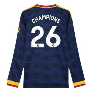 2026-2027 Arsenal Authentic Long Sleeve Away Shirt (Champions 26)