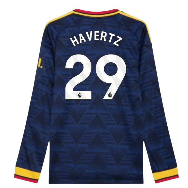 2026-2027 Arsenal Authentic Long Sleeve Away Shirt (Havertz 29)