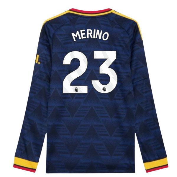 2026-2027 Arsenal Authentic Long Sleeve Away Shirt (Merino 23)