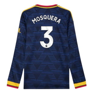 2026-2027 Arsenal Authentic Long Sleeve Away Shirt (Mosquera 3)