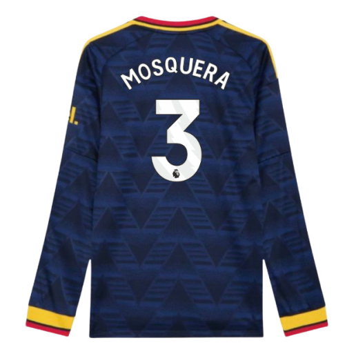 2026-2027 Arsenal Authentic Long Sleeve Away Shirt (Mosquera 3)