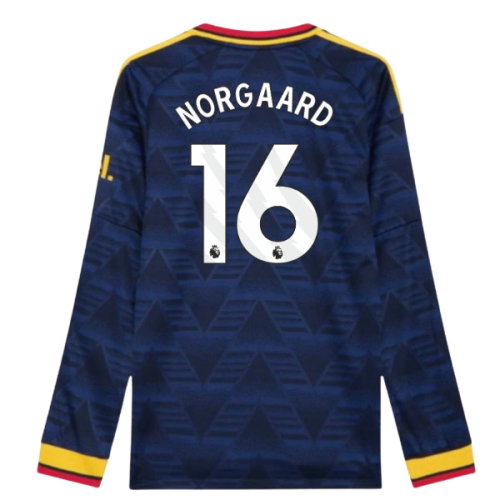 2026-2027 Arsenal Authentic Long Sleeve Away Shirt (Norgaard 16)