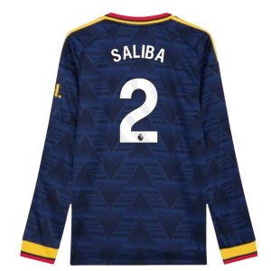 2026-2027 Arsenal Authentic Long Sleeve Away Shirt (Saliba 2)