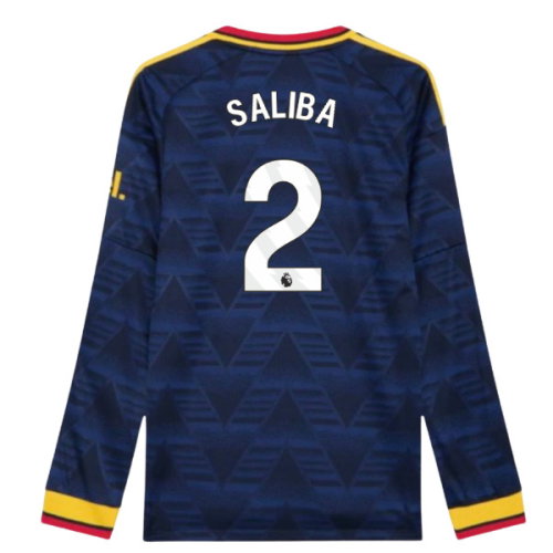 2026-2027 Arsenal Authentic Long Sleeve Away Shirt (Saliba 2)