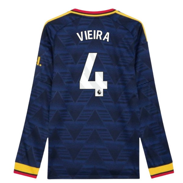 2026-2027 Arsenal Authentic Long Sleeve Away Shirt (Vieira 4)