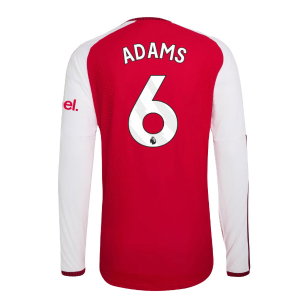 2026-2027 Arsenal Authentic Long Sleeve Home Shirt (Adams 6)