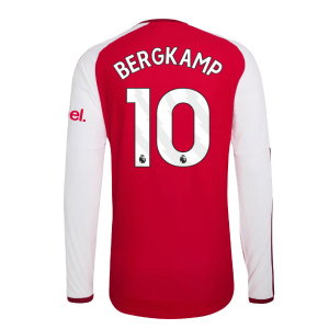 2026-2027 Arsenal Authentic Long Sleeve Home Shirt (Bergkamp 10)