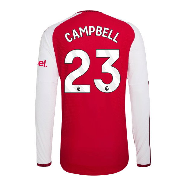 2026-2027 Arsenal Authentic Long Sleeve Home Shirt (Campbell 23)