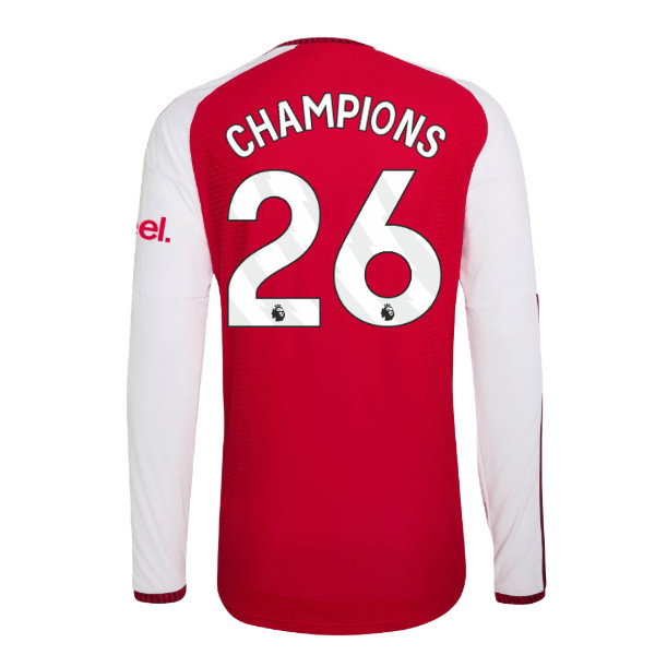 2026-2027 Arsenal Authentic Long Sleeve Home Shirt (Champions 26)