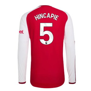 2026-2027 Arsenal Authentic Long Sleeve Home Shirt (Hincapie 5)