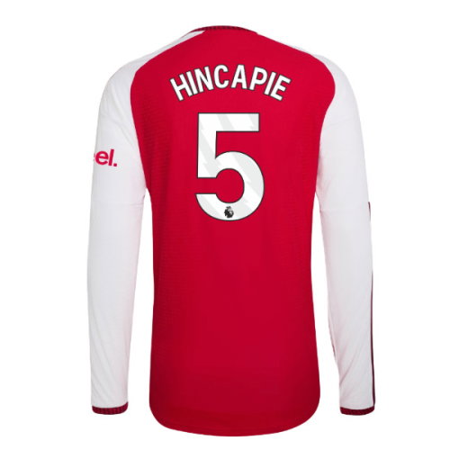 2026-2027 Arsenal Authentic Long Sleeve Home Shirt (Hincapie 5)