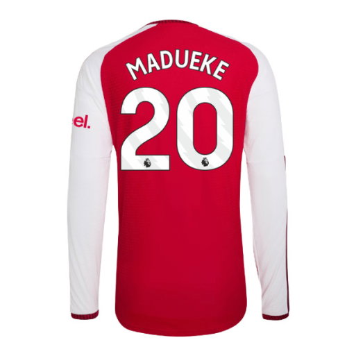 2026-2027 Arsenal Authentic Long Sleeve Home Shirt (Madueke 20)
