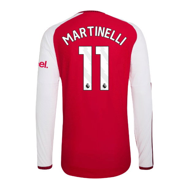 2026-2027 Arsenal Authentic Long Sleeve Home Shirt (Martinelli 11)