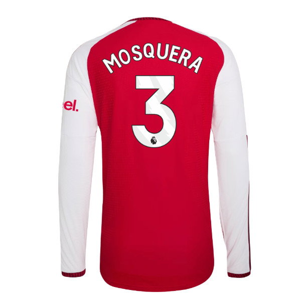 2026-2027 Arsenal Authentic Long Sleeve Home Shirt (Mosquera 3)