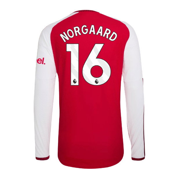 2026-2027 Arsenal Authentic Long Sleeve Home Shirt (Norgaard 16)