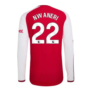 2026-2027 Arsenal Authentic Long Sleeve Home Shirt (Nwaneri 22)