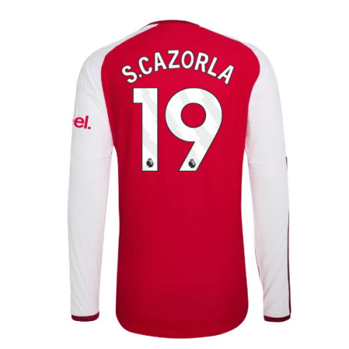 2026-2027 Arsenal Authentic Long Sleeve Home Shirt (S.Cazorla 19)