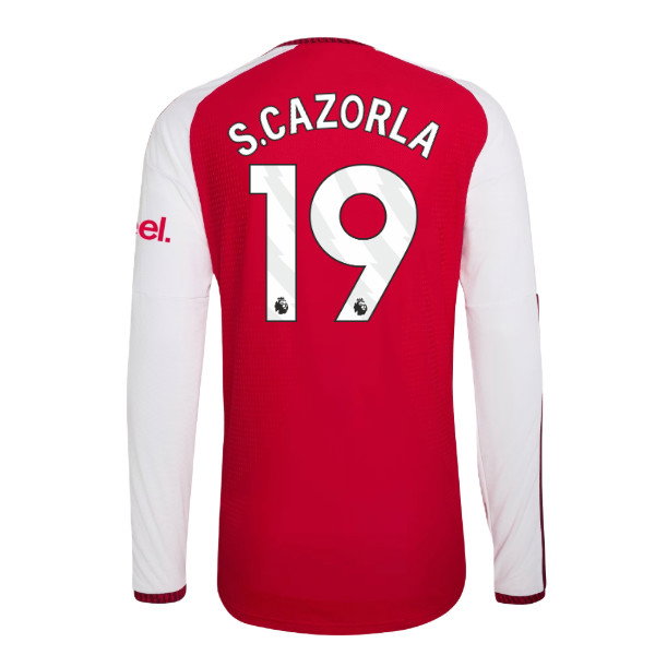 2026-2027 Arsenal Authentic Long Sleeve Home Shirt (S.Cazorla 19)
