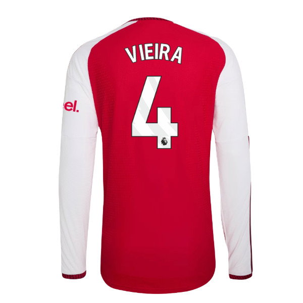 2026-2027 Arsenal Authentic Long Sleeve Home Shirt (Vieira 4)