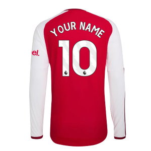 2026-2027 Arsenal Authentic Long Sleeve Home Shirt (Your Name)