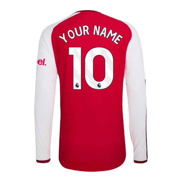 2026-2027 Arsenal Authentic Long Sleeve Home Shirt (Your Name)