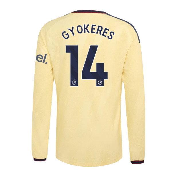 2026-2027 Arsenal Authentic Long Sleeve Third Shirt (Gyokeres 14)