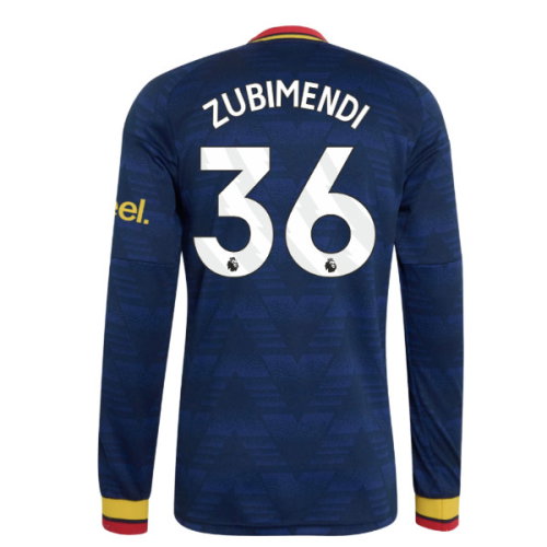 2026-2027 Arsenal Away Long Sleeve Shirt (Zubimendi 36)