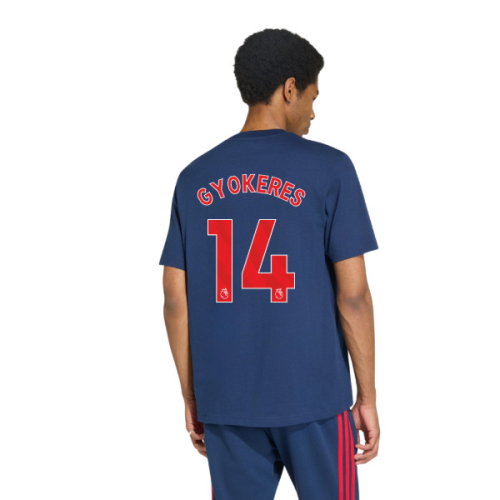 2026-2027 Arsenal DNA Graphic Tee (Navy) (Gyokeres 14)