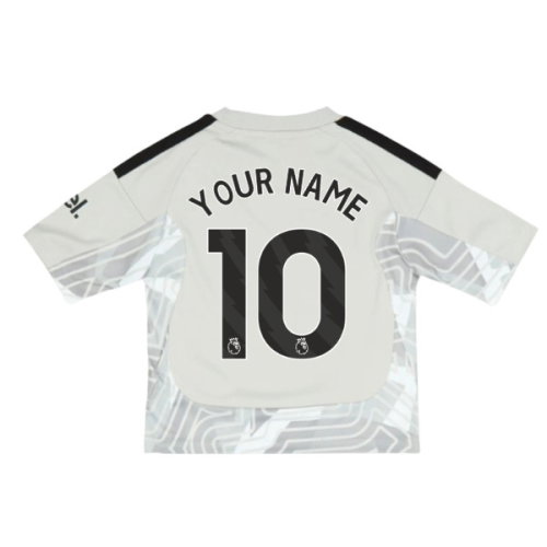 2026-2027 Arsenal Home Goalkeeper Mini Kit (Grey) (Your Name)
