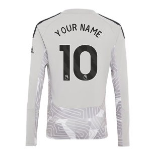 2026-2027 Arsenal Home Goalkeeper Shirt (Grey) - Kids (Your Name)