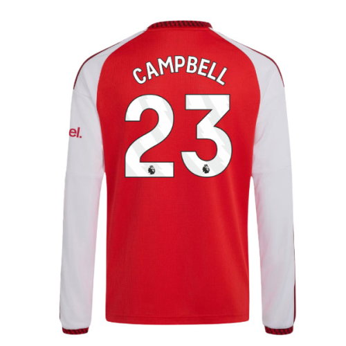 2026-2027 Arsenal Home Long Sleeve Shirt (Kids) (Campbell 23)