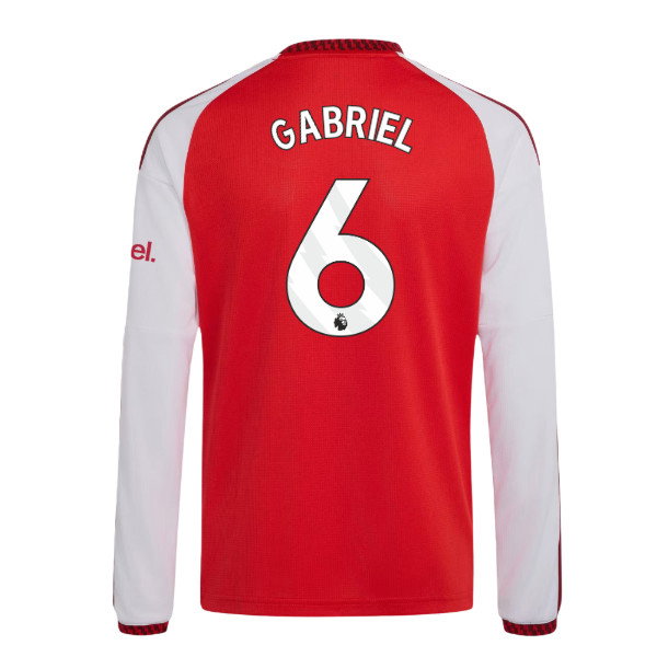 2026-2027 Arsenal Home Long Sleeve Shirt (Kids) (Gabriel 6)