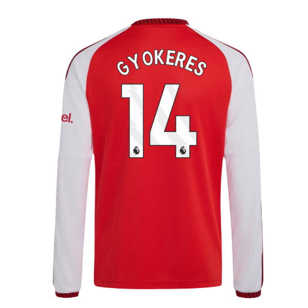 2026-2027 Arsenal Home Long Sleeve Shirt (Kids) (Gyokeres 14)