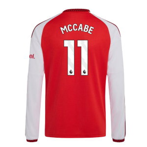 2026-2027 Arsenal Home Long Sleeve Shirt (Kids) (McCabe 11)