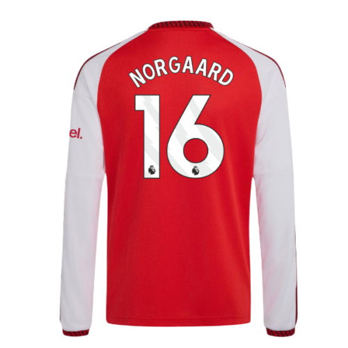 2026-2027 Arsenal Home Long Sleeve Shirt (Kids) (Norgaard 16)
