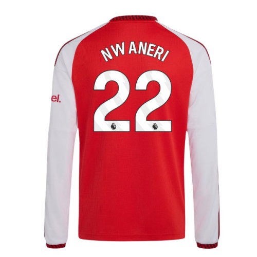 2026-2027 Arsenal Home Long Sleeve Shirt (Kids) (Nwaneri 22)