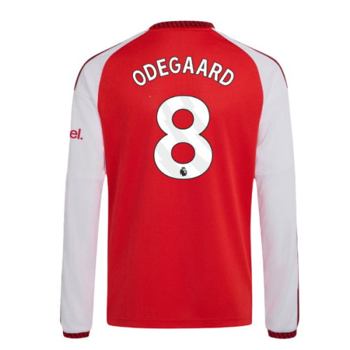 2026-2027 Arsenal Home Long Sleeve Shirt (Kids) (Odegaard 8)