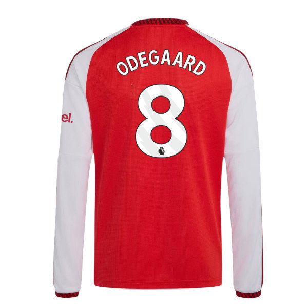 2026-2027 Arsenal Home Long Sleeve Shirt (Kids) (Odegaard 8)