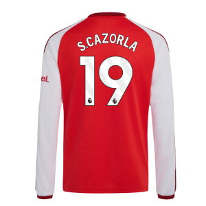 2026-2027 Arsenal Home Long Sleeve Shirt (Kids) (S.Cazorla 19)