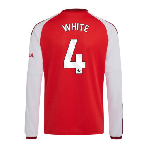 2026-2027 Arsenal Home Long Sleeve Shirt (Kids) (White 4)