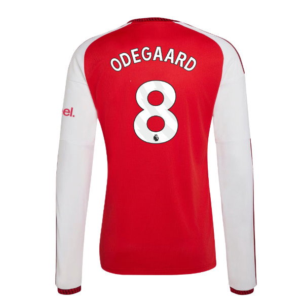 2026-2027 Arsenal Long Sleeve Home Shirt (Odegaard 8)