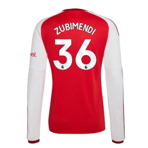 2026-2027 Arsenal Long Sleeve Home Shirt (Zubimendi 36)