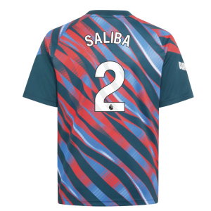 2026-2027 Arsenal Pre-Match Shirt (Utility Green) - Kids (Saliba 2)