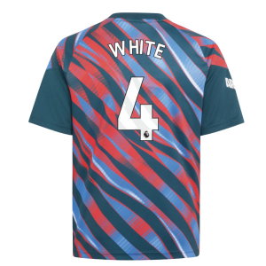 2026-2027 Arsenal Pre-Match Shirt (Utility Green) - Kids (White 4)
